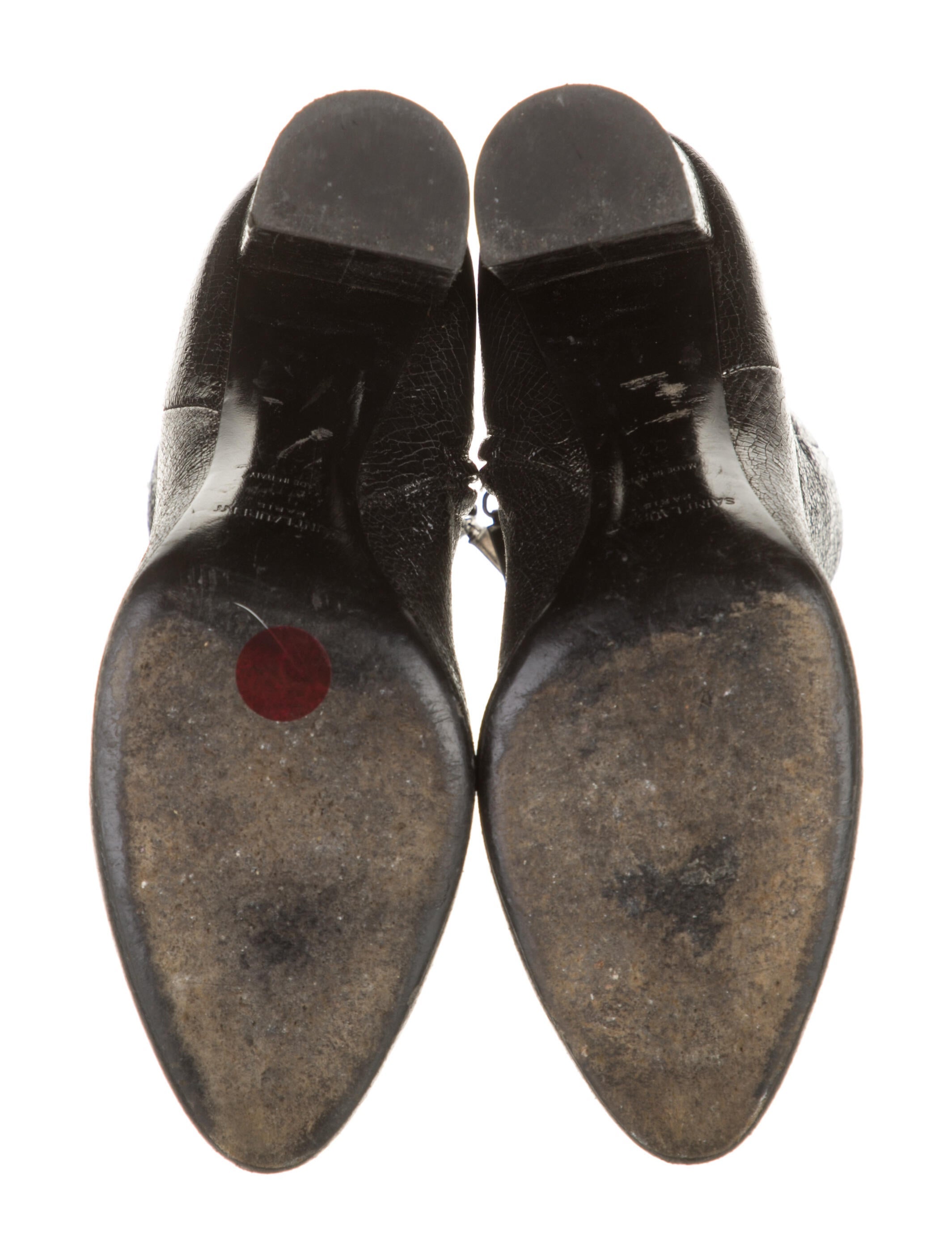 Saint Laurent Patent Leather Boots